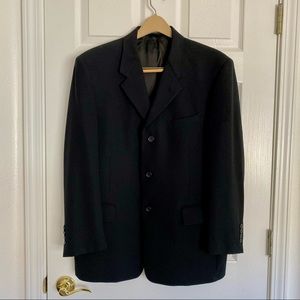 Men’s Kenneth Cole Suit Coat Jacket Blazer Black Size S Standard fit